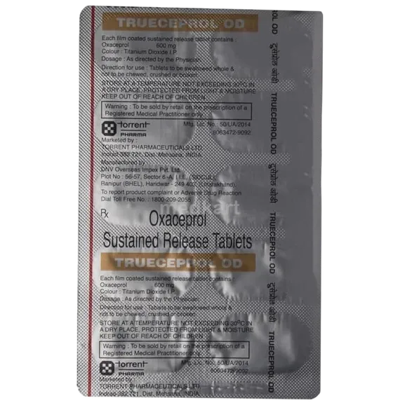 trueceprol od 600mg tablet 10's